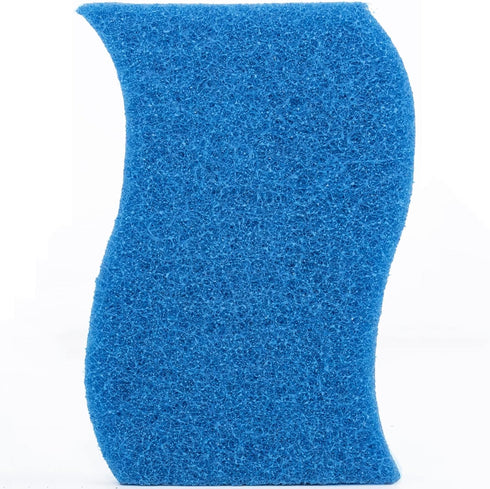 Pine-Sol Non-Scratch Scrub Sponges, Double-Sided Dish Scrubber Safe for Nonstick Cookware, 4 Pack, Blue