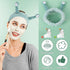 Spa Headband Facial Makeup Head Band Microfiber Soft Coral Fleece Head Wraps Snail Cartoon Cute Christmas Hair Accessories Elastic Skincare Hair Band for Women Girls Washing Face Beauty