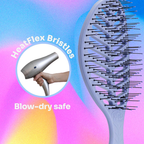 Wet Brush Go Green Speed Dry Hair Brush, Purple - Vented Design with Ultra Soft Bristles