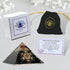 Large Orgone Pyramid of Shungite Stones, Metatron Cube Orgonite Pyramid for Positive Energy