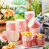 Nuanchu 100 Pack 9 oz Red Bandana Paper Ice Cream Cups, Disposable Dessert Bowls for Cowboy Birthday Party