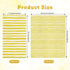 KTHONIOMANTE 200PCS 2 Pack, 4.5x8 Inch Yellow & White Stripe Guest Napkins, Ply Disposable Paper Striped Dinner Hand