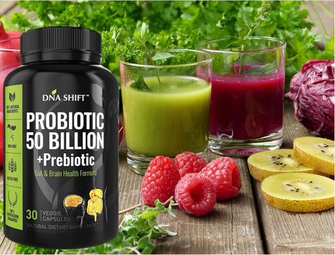 Probiotics for Women and Men - 11 Strains, 50 Billion CFU, Digestive Health Supplement - 30ct