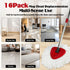 RA RUNNING ALIEN Set 1-Tank 16 Refills,1 Head,1 Base,and(31-63in) Set Spin Mop Replacement for O-Ceda EasyWring System