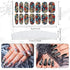 Maitys 168 Pcs Halloween Goth Full Wrap Nail Stickers, 12 Sheets Skull Self Adhesive Nail Polish Strips for Women DIY