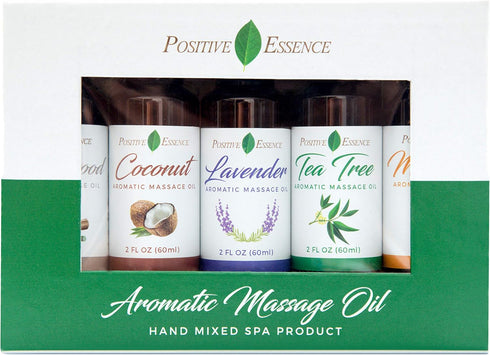 Set, Massage Oil for Massage Therapy Relaxing Massage Oil Pure Essential Oils for Skin Care, Jojoba, Sweet Almond