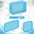 Weewooday 4 Pcs Mesh Makeup Bag Mesh Cosmetic Bag Travel Toiletry Bag Pouch with Zipper Mini Portable Makeup Cosmetic Travel Toiletry Purse Bag for Daily Accessories (Blue, Small, Large, Medium)