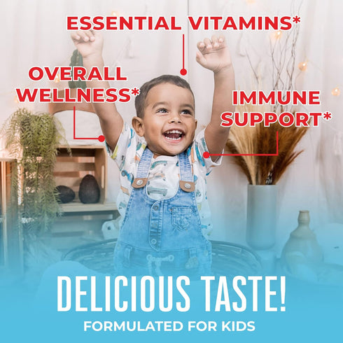 MaryRuth Organics Multivitamin for Kids, Sugar Free Multivitamin, Liquid Vitamins for Kids, Immune Support Supplement, Cognitive Health & Overall Wellness, USDA Organic, Vegan, Non-GMO, 15.22 Fl Oz