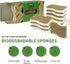 9 Pack Biodegradable Natural Kitchen Sponge - Compostable Cellulose and Coconut Walnut Scrubber Sponge - Eco Friendly Sustainable Sponges for Dishes by KICKLEEN