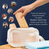 Better & Better Bamboo Travel Case - Fits 2 Replacement Brush Heads & 1 Electric Brush Handle, Natural Bamboo