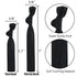 MEEDEE 100 Pack Black Elastic Hair Ties No Crease Soft Ribbon Ouchless Hair Ties for Women