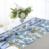 SMUAENSS 100 3-Ply Summer PCS Hydrangea Paper Napkins, Blue Hydrangea Floral Paper Napkins Disposable Hand Towels