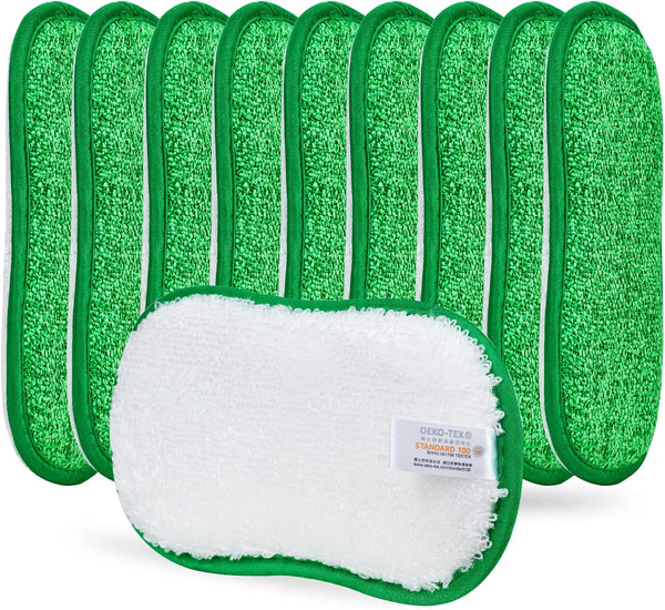 10 Pack Kitchen Dish Sponges - Non-Scratch Multi-Purpose Dishcloths with Heavy Duty Scouring Power