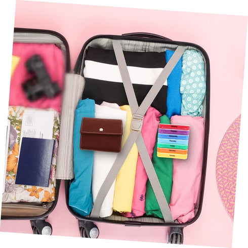 Weekly Medicine Organizer Case with Compartments Portable Reusable Pill Storage Box Plastic Travel-Friendly Medicine