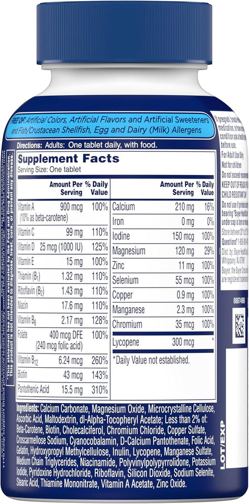 One A Day Men’s Multivitamin - Vitamins A, C, D, E, Zinc & More for Immune Health, 200 Count