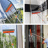 Window Squeegee for Window Cleaning - 2 in 1 Car Window Tool with Extension Pole, Shower Squeegee