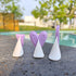 Intimate Pube Hair Trimmer Set for Women, 3 Handy Razors & Silk Storage Bag - Easy Bikini Grooming Tool (Three Shaped