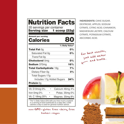 Skratch Labs Hydration Powder, Sport Drink Mix, Electrolytes for Exercise, Endurance, and Performance, Apple Cider