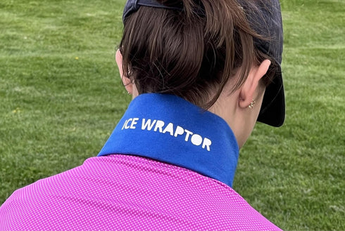 Ice Wraptor Bandana + 6 Inserts: Just Add Water & Freeze, Portable Ice Therapy for Pain Relief, Adjustable, Lightweight