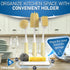 Set 5 Dish Brush of with Holder - Kitchen Scrub Brushes with Non-Slip Long Handle for Cleaning, Scrubber, Dishwashing