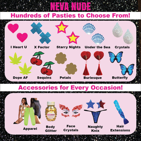Neva Nude Face and Body Glitter Keychain, Chunky Glitter in Aloe, Cosmetic Grade, Super Sparkly, Berry Mischievous