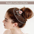 WILLBOND 14 Pcs Flexible Circle Hair Bands, Stretch Headbands with Tooth Comb for Women and Girls, 7 Color Styles