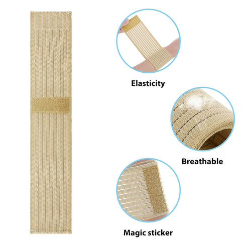 2 PCS Elastic Wrist Support Band Wrap, Adjustable Breathable Brace for Men and Women, Relieves Wrist Pain