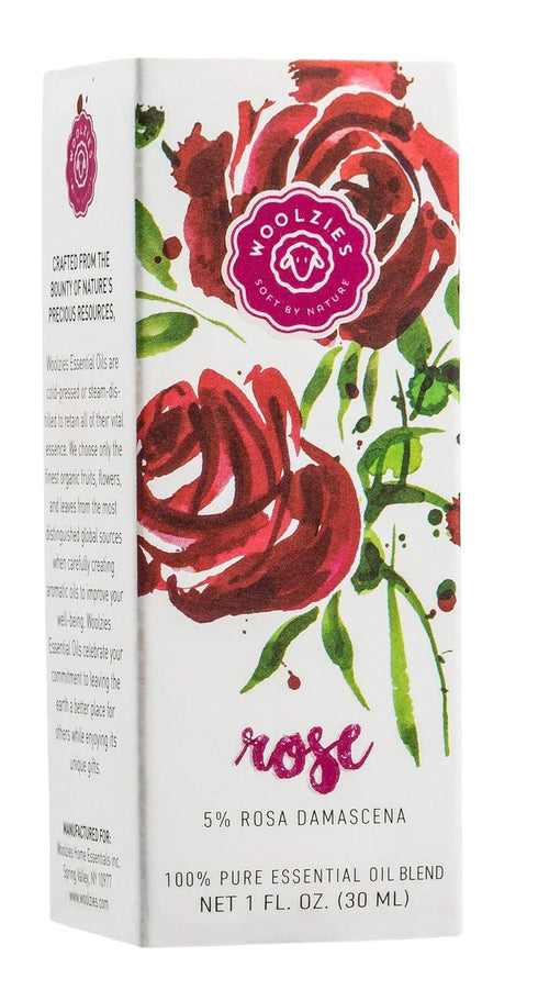 Woolzies Best Natural Rose Essential Oil Blend, 1 Oz, Therapeutic Aromatherapy Oil for Relaxation and Skin Healing