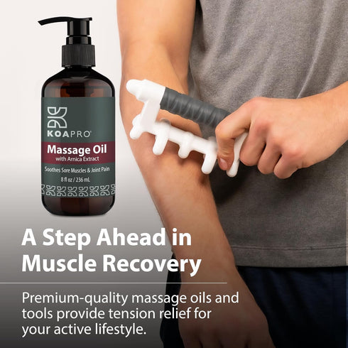 KOAPRO Massage Oil for Massage Therapy, Arnica Massage Oil for Pain Relief, Premium Body Massager Oil, 8 Fl Oz