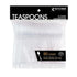 Premium Disposable Clear Plastic Teaspoons, 50 Count, Transparent, Durable, Convenient for Parties and Everyday Use