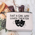 Theater Gifts - Drama Teacher Gift Makeup Bag for Theater Lovers, Travel Zipper Cosmetic Bag