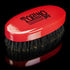 Torino Pro Wave Brush, Medium Hard Oval Palm/Military Bristle Brush for 360 Waves - Red