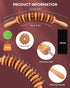 ONUEMP Wood Therapy Massage Tools, Wooden Bend Waist Thigh Massager & Muscle Roller Stick, Maderoterapia Colombiana Kit