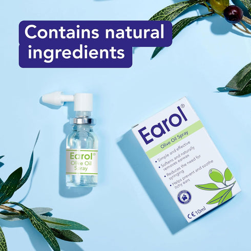 Olive Oil Natural Ear Wax Softener, Effective Spray for Removal