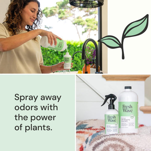 Fresh Wave Odor Eliminator Spray & Air Freshener Refill, 32 fl. oz. | Original Scent Spray Refills for Up to 4 Bottles