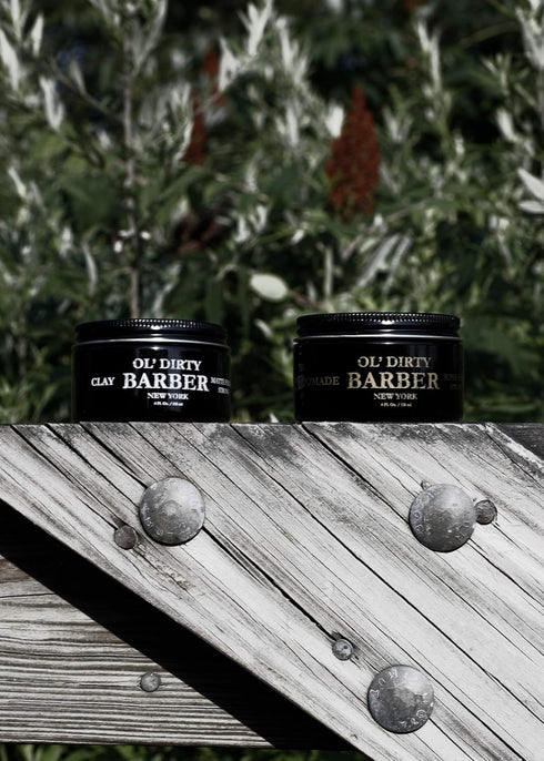 OL' DIRTY BARBER Hair Pomade for Men, Water Base for High Shine and Strong Hold Styling, 4oz