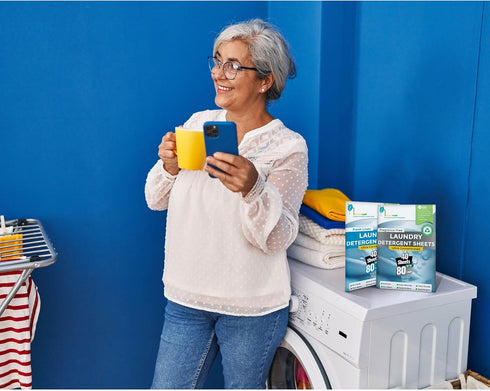 Laundry Detergent Sheets - 80 Loads, Fragrance Free, Easy to Use Concentrated Sheets