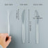 PLASTICPRO Clear Plastic Knives Disposable Cutlery Medium Weight Utensils 200 Count
