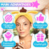 LIBERHAUS Microfiber Skincare Headband for Makeup, Yellow Elastic Spa Headband, Soft Plush for Washing Face, Women’s