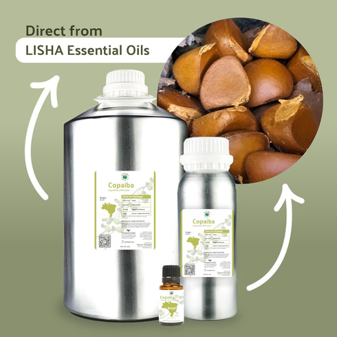 Copaiba Essential Oil - Pure Essential Oil from Brazil for Diffusers at Home | 100% Therapeutic Grade (15ml)