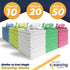 Microfibre Cleaning Cloth, White, Pack of 10, Large Size: 40x40cm, Super Soft Premium Streak Free Washable Cloth Duster