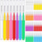 Patelai 80 Pieces Multicolored Braces Brush, Interdental Brush Toothpick Dental Hygiene Tool Kit