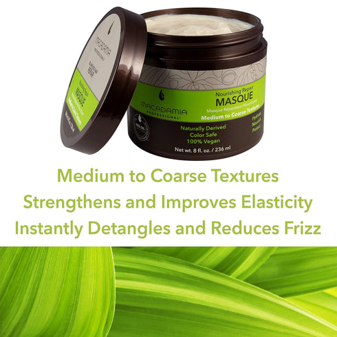 Macadamia Professional Hair Care Nourishing Repair Hair Masque, Sulfate & Paraben Free, 8 FL Oz