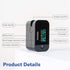 Alcedo Pulse Oximeter Fingertip | Blood Oxygen Saturation Level (SpO2) and Heart Rate Monitor with Carry Case