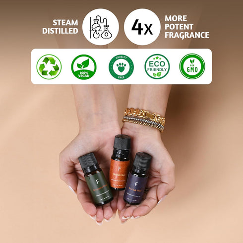 Folkulture Essential Oils for Diffuser - Set of 6 for Candle & Soap Making, Summer Fragrance