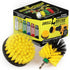 Carpet Cleaner Mini Corner Drill Brush and 4-inch Flat Scrub Brush Kit for Bathroom Accessories