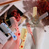 2 Piece Mini Hair Comb Set, Small Cute Anti-Static Fine Tooth Rat Tail Comb for Wet and Dry (Blue Ice Cream)