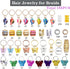 NAISKA 185Pcs Gold Butterfly Hair Jewelry | Gold Braid Hair Clips, Butterflies Charms, Dreadlock Accessories
