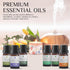 Pursonic Essential Oils Set - Top 6 Aromatherapy Blends Gift Set - 10ml Pure Oils for Diffusers, Home, & Bath