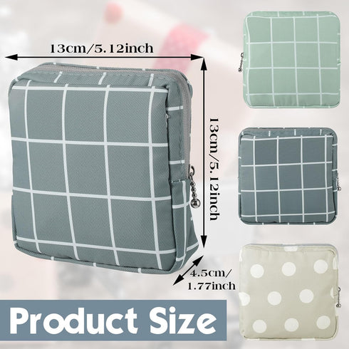 Ymapinc 3Pcs Sanitary Napkin Storage Bag Period Bags for Teen Girls for School Period Pouch Portable Tampon Storage